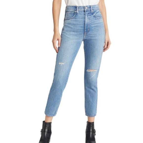 SLVRLAKE  -21 Beatnik High Waist Ankle Straight Leg‎ Jeans NWT size 29 - Picture 1 of 9